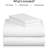 Luxclub 4 PC Snow White King Silky Soft Cooling Extra Deep Pocket Performance Sheet Set-123418261-134223520