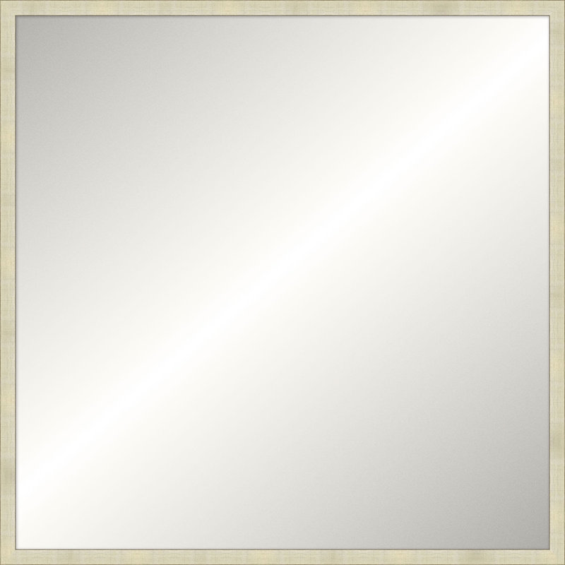 Jackstone Solid Wood Framed Wall Mirror, 44.25" x 44.25", Square