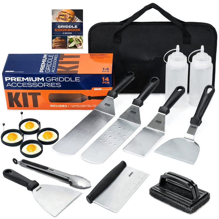 DGPCT Stainless Steel Non-Stick Dishwasher Safe Grilling Tool Set