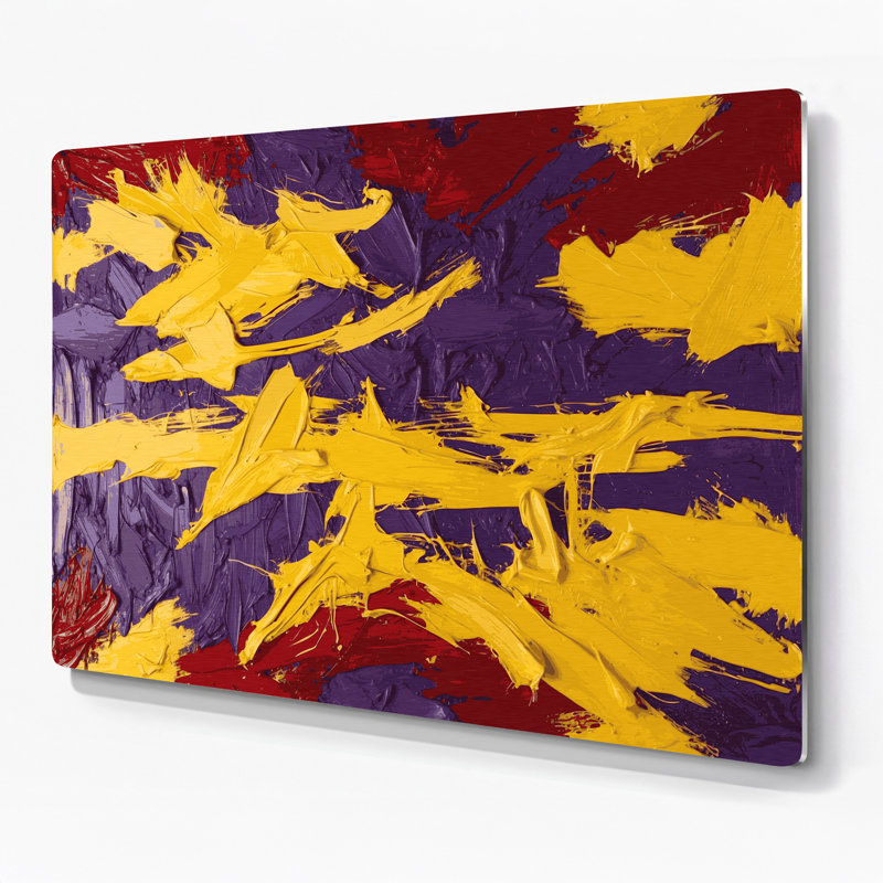 «Neo Expressionism 52», art mural en métal brun, H 20 po x l 24 po x P 0,05 po