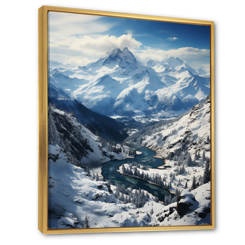 «Balyeet Canada Whistler Mountain Bliss», reproduction sur toile, H 44 po x l 34 po x P 1,5 po, Cadre flottant doré
