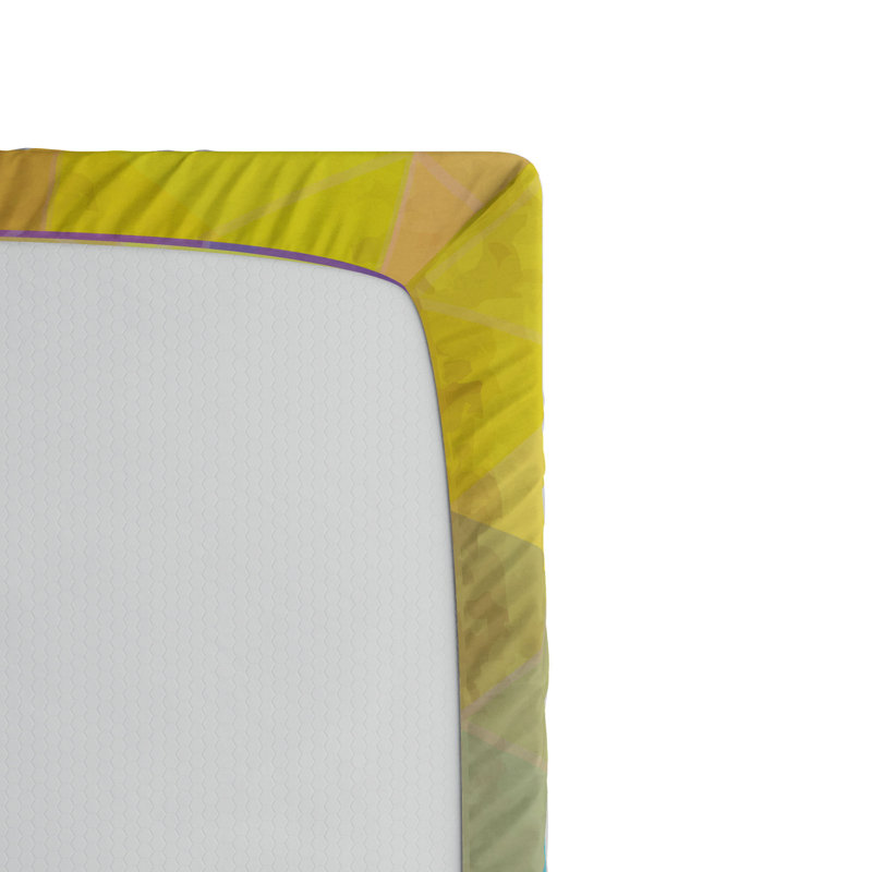 Microfiber Geometric Fitted Sheet, Full Fitted Sheet