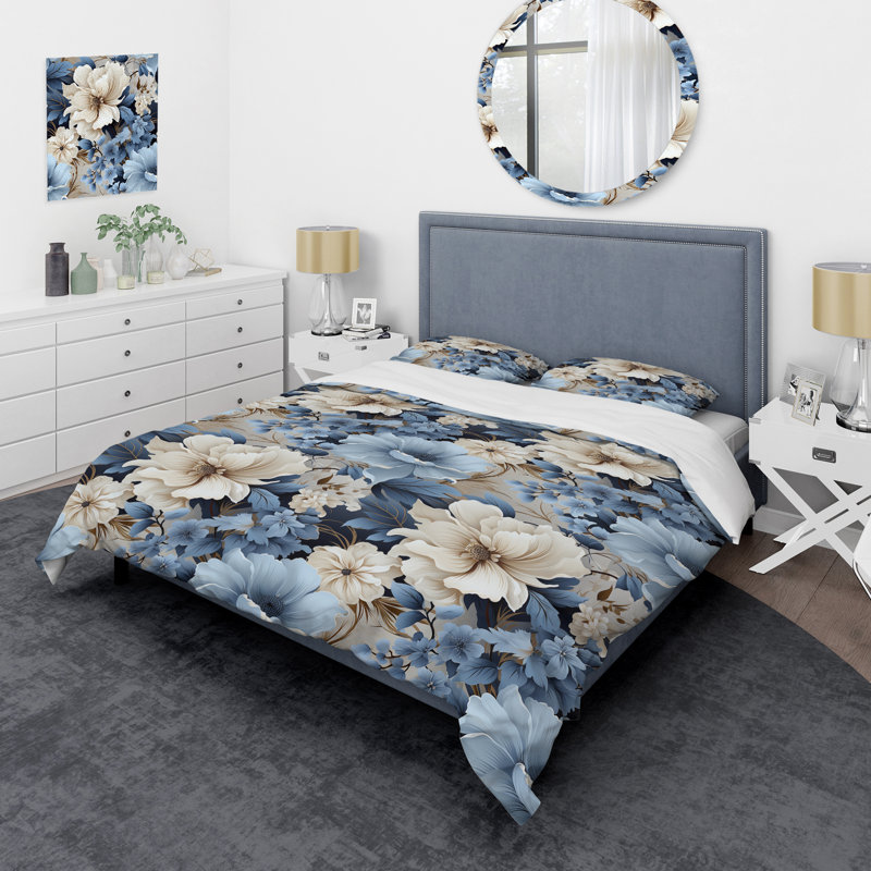 Literie Ethereal Shadows Moody, Housse de couette simple + 1 taie décorative stan