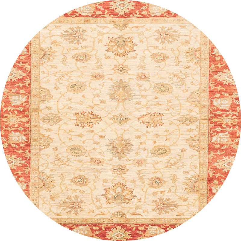 Tapis abstrait moderne 3393, Rond 6 pi