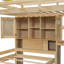 Lit mezzanine avec bureau intégré et escalier-791880855