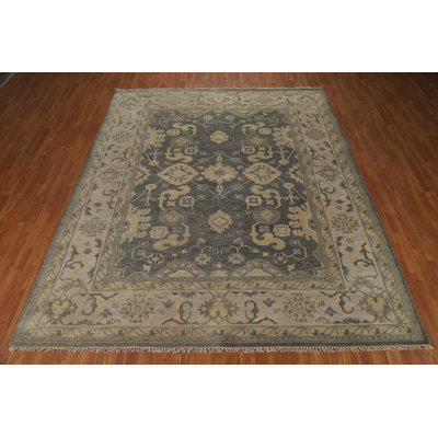Handmade Gray Oushak Indian Area Rug 8x10