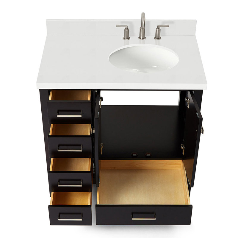 Ensemble de meuble-lavabo simple 37 po Cambridge, Espresso