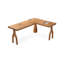 Bureau rectangulaire brun en bois massif-1888333485-1888333481