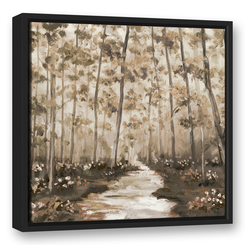 «Tree Lined Path», reproduction d'art sur toile, L 21,75 po x H 21,75 po