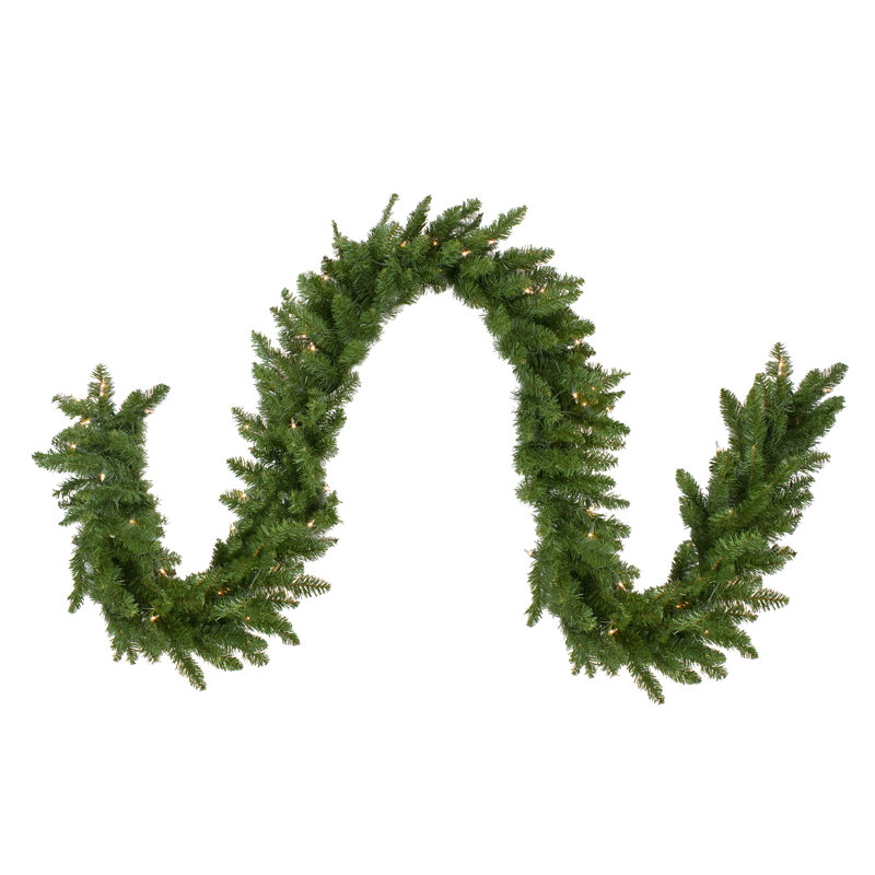 Guirlande de Noël artificielle 9 pi x 12 po avec lumières