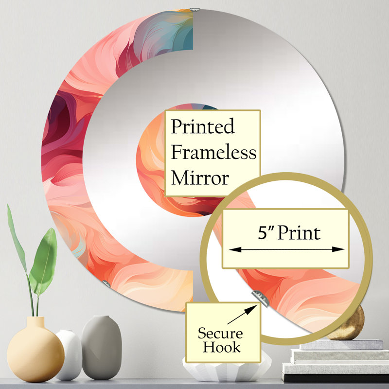 Miroir mural Popart, 23,6 po x 23,6 po