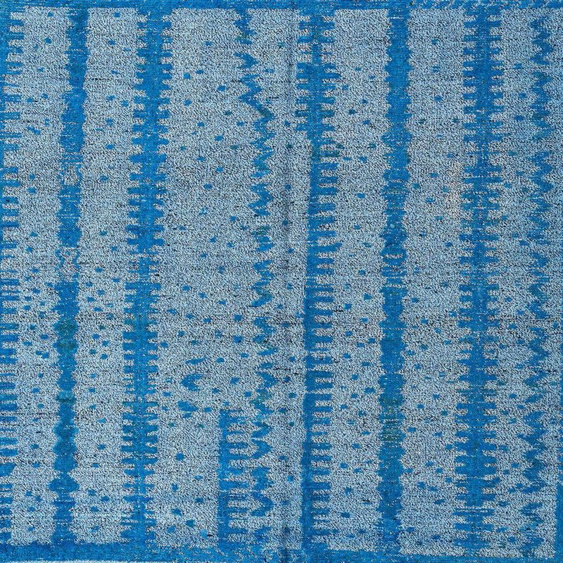 Tapis abstrait moderne 4356, Carré 8 pi