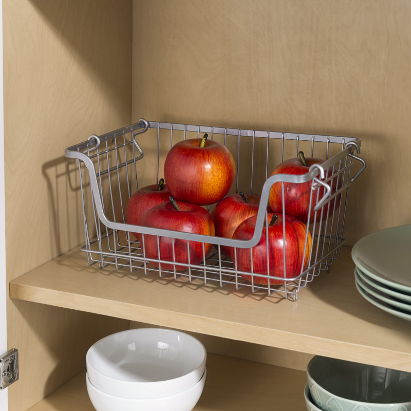 Petit panier de rangement en métal thermolaqué
