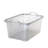Life Story 55 Quart Stackable Storage Bin, Light Duty Container, Clear, 24 Pack-62470595