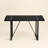 Modern Rectangular Engineered Wood Dining Table, Black-48907801