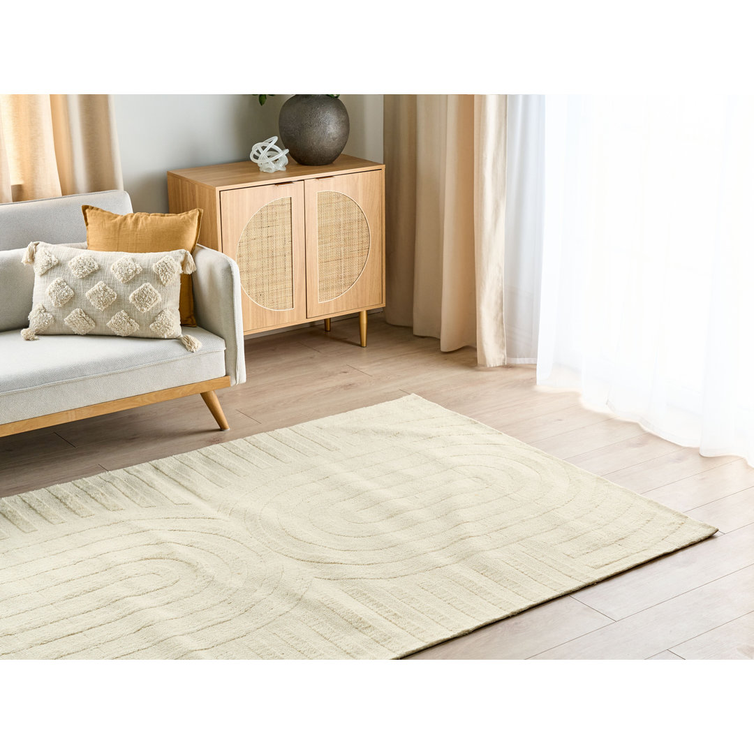 Teppich Brunton aus Wolle in Beige