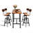Jhonathan 6 - Person Pine Solid Wood Top Four Leg Base Dining Set-1632487867