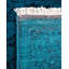 Tapis unique bleu / sarcelle 2 pi 6 po x 23 pi 9 po Yulya