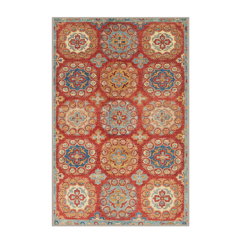 Abstract Indoor Rug, Rectangle 4' x 6'