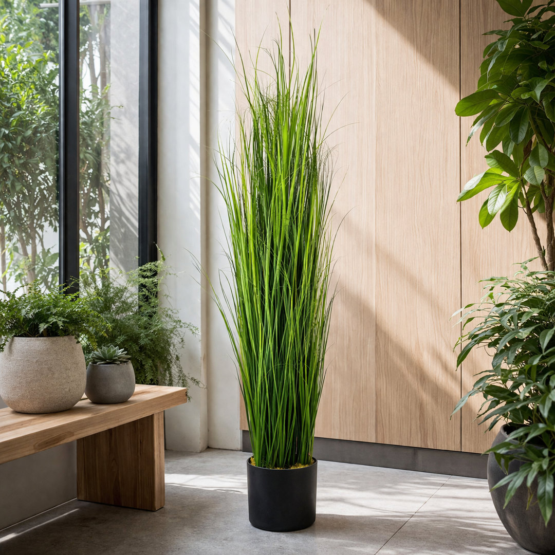 Leaf - Artificial Grass Plant - 4.2ft - Green - Image 7