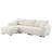 Boucle Fabric 110" Modular Sectional Sofa-1440220103