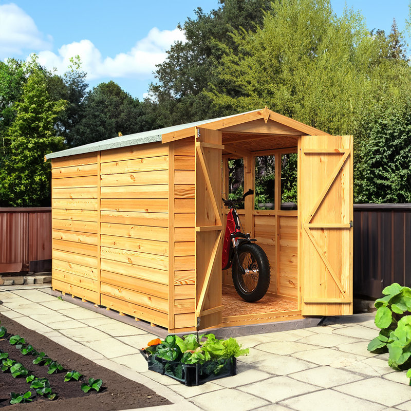 Garden Value 6 Ft. W x 10 Ft. D Overlap Storage Shed, No