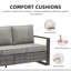 Allcot Patio Outdoor PE Wicker Sofa With Cushions-519980006-497629377