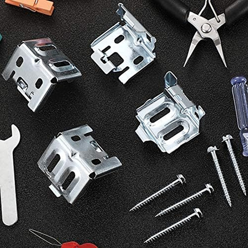 Mini Blind Brackets For Window Blinds, 6-Piece Set With Screws.