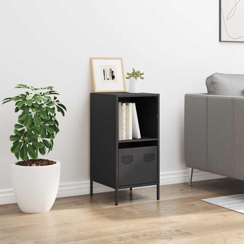 Selorm Storage Cabinet, Black