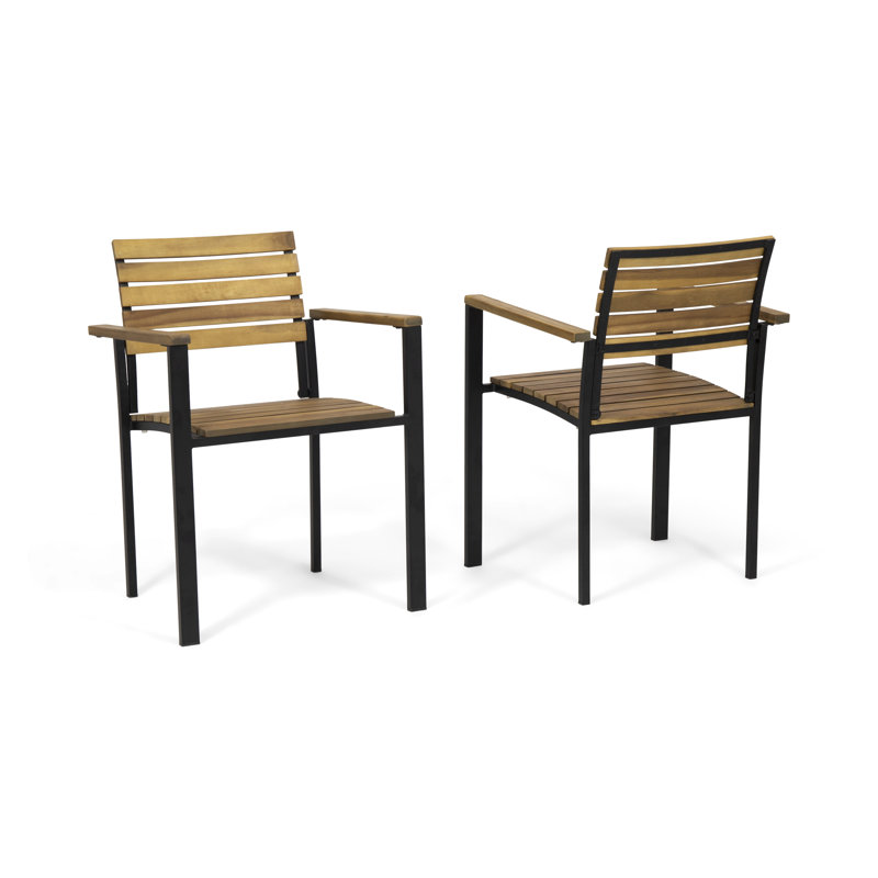 Fauteuil de salle à manger Burlwood, Teck