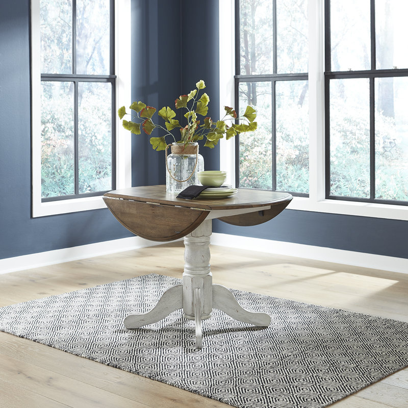 Judique Drop Leaf Table, White