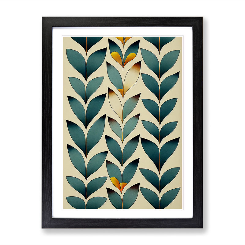 A Bewitching Leaves - Single Picture Frame Print, Black Framed, 34cm H x 25cm W x 2cm D