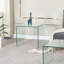 Table d'appoint transparente en verre trempé transparent, table de bout transparente pour canapé | Idée de cadeau