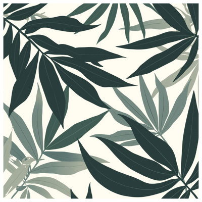 Tropical Leaves Pattern Double Sided Throw Pillows