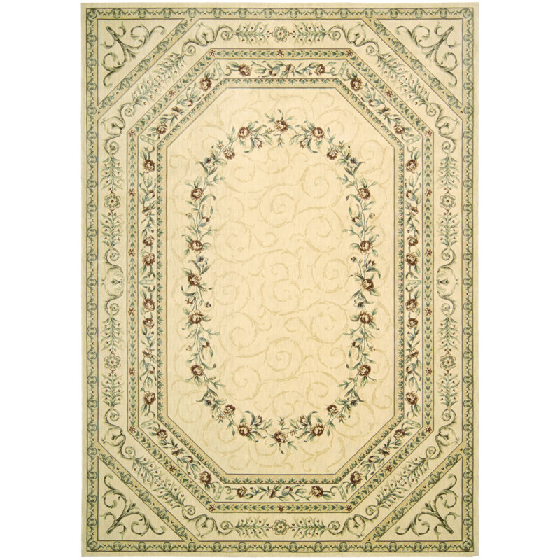Tapis de zone ivoire Mickinley, Rectangle 2 pi 3 po x 3 pi 9 po