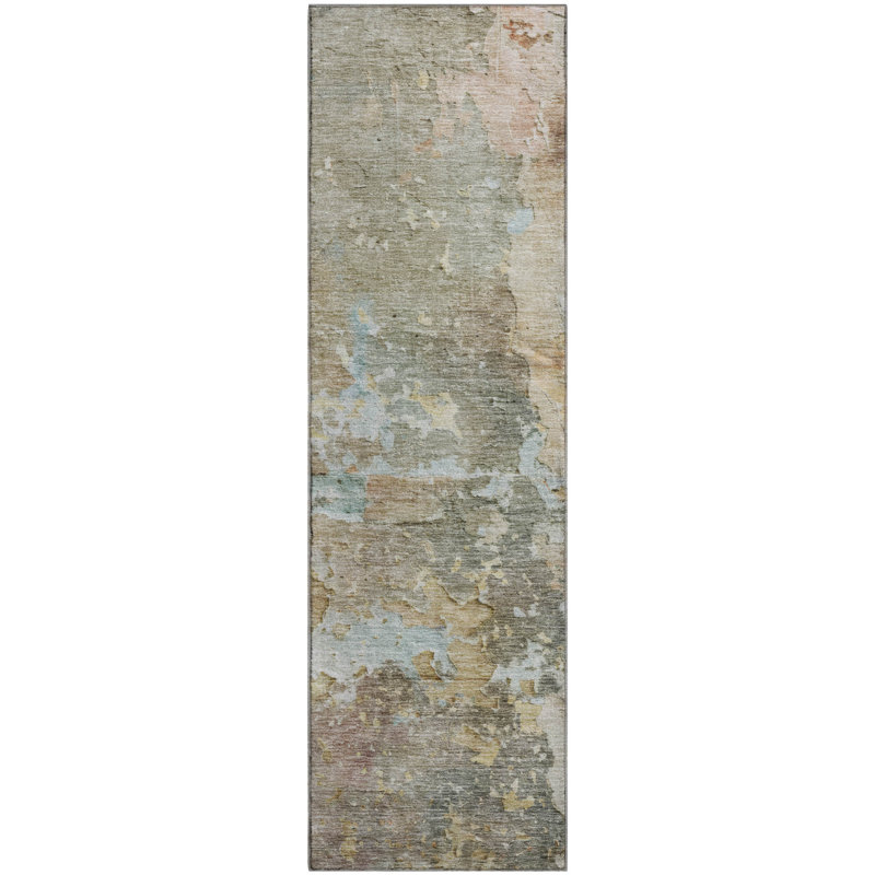 Premium Machine Washable Barry AMF1234 Abstract Rug, Runner 2'3" x 7'6"