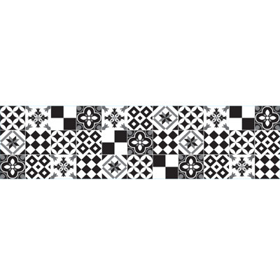 Tuile de champ de colle en vinyle 18" x 71" azulejos