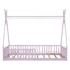 Lit simple en bois avec clôture rose - pin massif pour lit Splendor, pièce-1695169390
