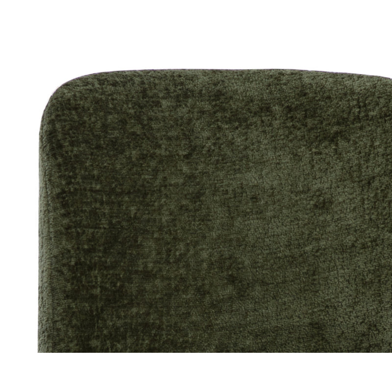 Clifton Upholstered Stool with Solid Wood Frame, Olive