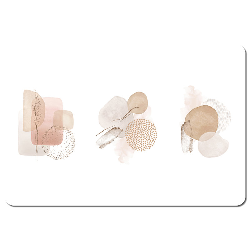 Dragi Wood Geometric Rectangle Placemat