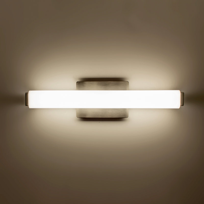 Vogue 1 - Light LED Flush Mounted Sconce, Brushed Nickel, 2700K