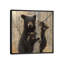 Mama Black Bear, Square by Collin Bogle - Floater Frame Print on Canvas-1338028001-1338028028