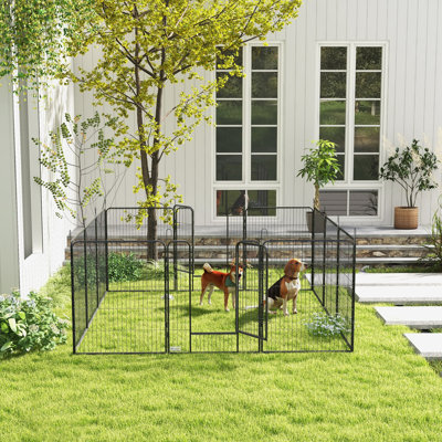 Panel Steel Pet Barrier With Door