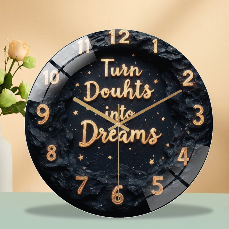 Horloge murale inspirante 12 po