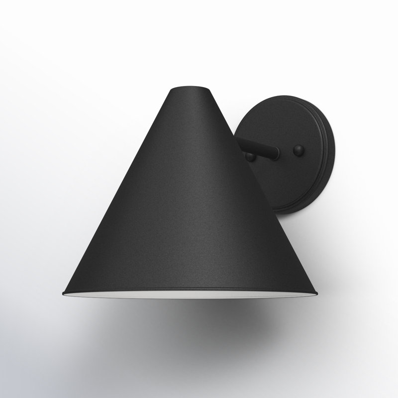Dedmon Wall Light, Black, No
