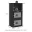Meuble d'appoint cubique Renita 35,25 po H x 16,5 po L-1781558351