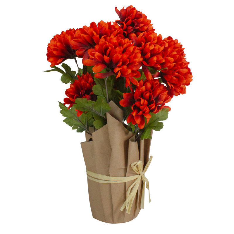 Plante artificielle 20 po Fall Harvest, Orange