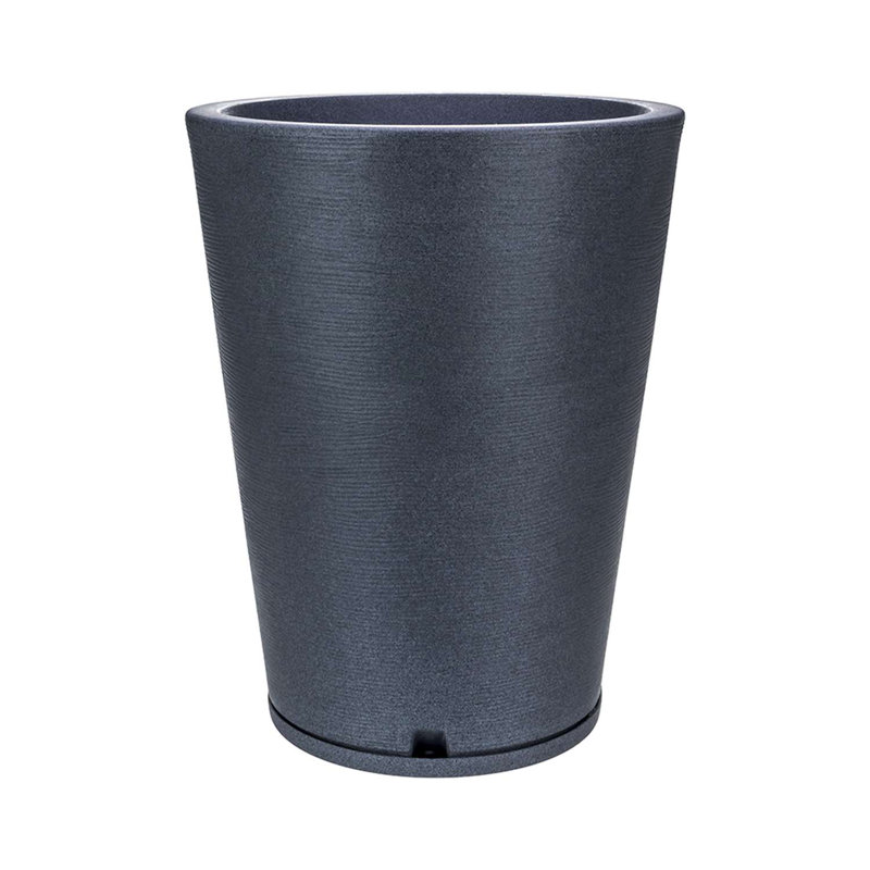 Genebra Pot Planter, Dark Gray, 22.44" H x 17.32" W x 17.32" D
