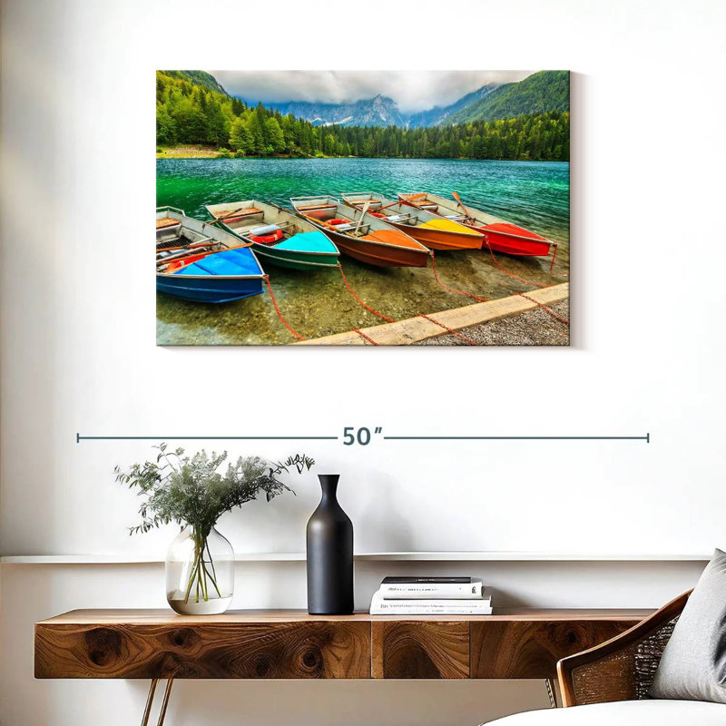 Mehar Lake Fusine Boats, 24" H x 36" W