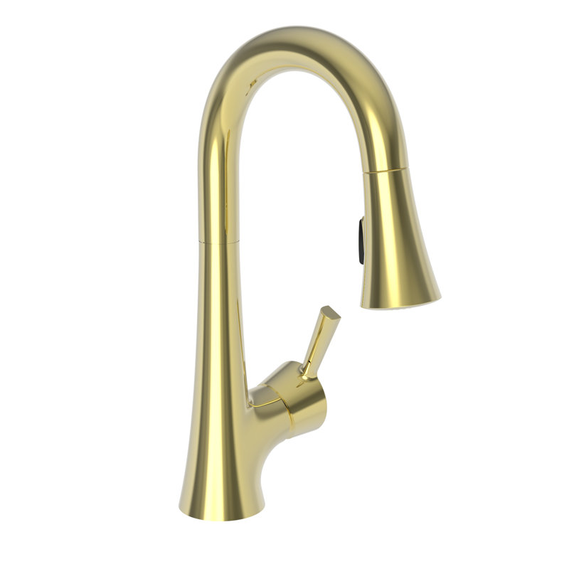 Vespera Single Handle Pull Down Bar Faucet, Forever Brass (PVD)